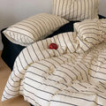 Axyaa Pink Korean Style Bedding Set - Twin to Queen Sizes