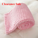 Axyaa Rabbit Plush Flannel Blanket Cover - Cozy Nap Blanket, Machine Washable