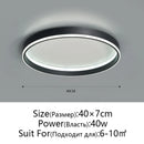 Modern Round LED Ceiling Light for Bedroom by Axyaa - Minimalist Nordic Design for Living Room