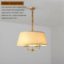 Nordic Retro Fabric Chandelier for Living Room by Axyaa
