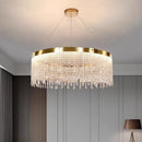 Axyaa Crystal Chandelier Ceiling Light Bedroom Living Room Pendant Lamp