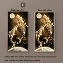 Axyaa LED Whale Mural Lamp: Modern Luxury Home Wall Art Vertical Light