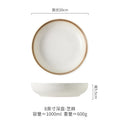 Axyaa Ceramic Deep Plate Salad Soup Dessert Molecular Cuisine Specialty Tableware
