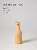 Axyaa Ceramic Vase Set: Modern Morandi Colors, Simple Artistic Design, Ideal for Living Room