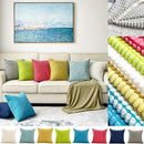 Blue Corduroy Cushion Cover 30x30cm - Axyaa Home Decor Pillowcase