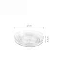 Axyaa Rotating Cosmetic Storage Organizer Shelf - 360 Transparent Rack for Bathroom and Kitchen