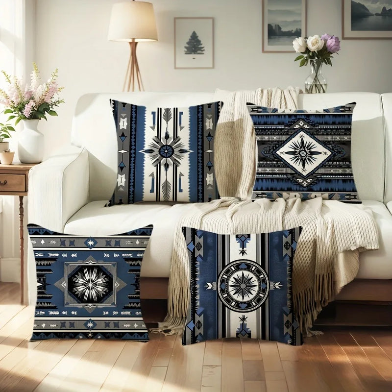 Axyaa Bohemian Style Polyester Pillowcase for Ethnic Home Decor