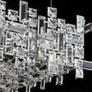 Axyaa Square Crystal Pendant Lamp: Modern Chandelier for Living Room, Bedroom, Dining Room