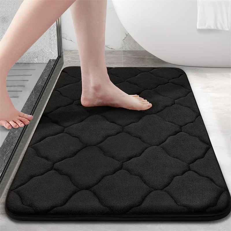 Axyaa Memory Foam Bath Mat Ultra Soft Non-Slip Water Absorbent Shower Rug