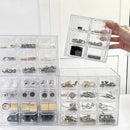 Axyaa Acrylic 9-Grid Jewelry Storage Box Organizer