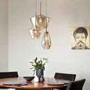 Axyaa Glass Lampshade Pendant Lamp for Home LED Lighting Fixtures