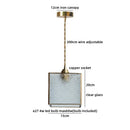 Axyaa Glass Chandelier Pendant Light Fixture LED Hanging Lamp for Home Decor