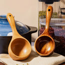 Axyaa Wooden Ramen Spoon Ladle Set - Japanese Style Kitchen Tableware