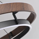Axyaa Modern Wood Grain Retro Pendant Light for Living Room, Dining Room, Bedroom