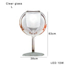 Axyaa Gold Chrome Glass Table Lamp | Luxury Decor for Living Room, Villa, Cafe