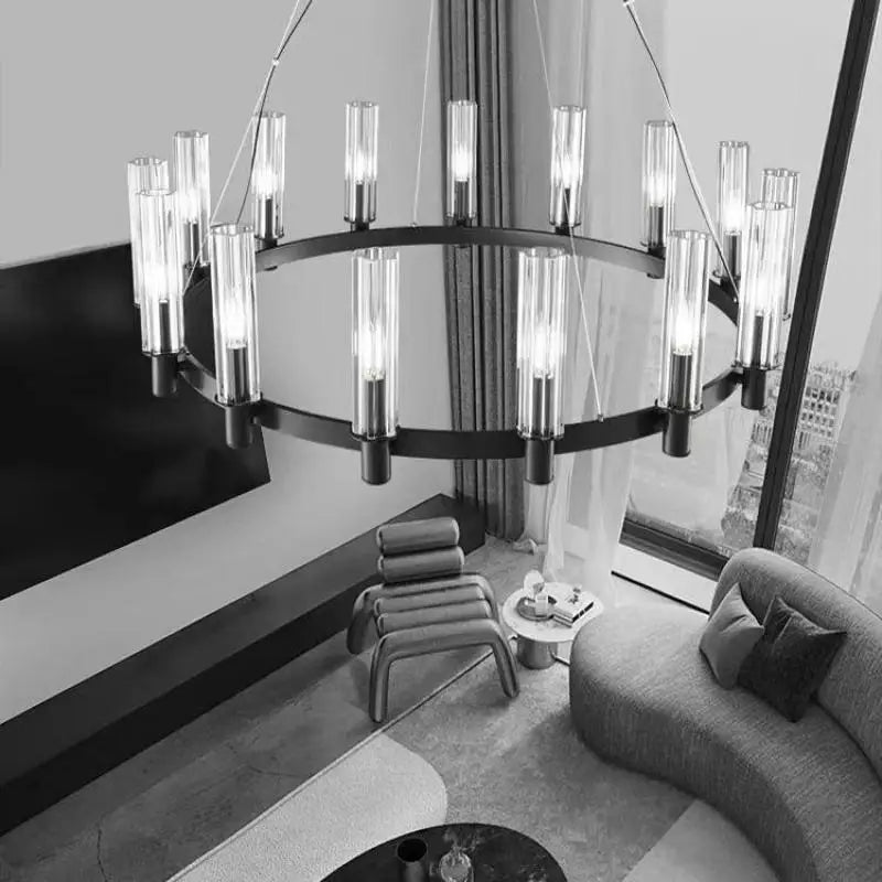 Axyaa Crystal Chandelier Pendant Lights - Luxury LED Lighting Fixtures