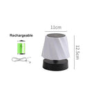 Axyaa Adjustable Height Rechargeable Table Lamp, Portable Wireless Touch Night Light.