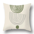 Axyaa Bohemian Style Green Texture Cushion Cover for Home and Car Decor