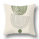 Axyaa Bohemian Style Green Texture Cushion Cover for Home and Car Decor