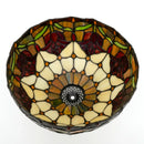 Stained Glass Tulip Flower Style Lamp Shade 12 Inch Red for Table Lamp - Axyaa