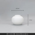 Axyaa Frosted White Gourd Glass Vase - Home Decor & Flower Vase