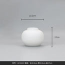 Axyaa Frosted White Gourd Glass Vase - Home Decor & Flower Vase