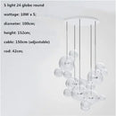 Axyaa Micky Glass Globe LED Pendant Light - Copper Lustre Pendant Lamp