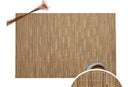 Axyaa PVC Woven Placemats - Non-Slip, Heatproof, Washable Dining Table Mats