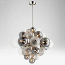Axyaa Glass Bubble Ball Chandelier Nordic Luxury Molecular Lamp for Bedroom Living Room Dining Hall