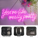 Axyaa Neon Sign for Proposal Party Room Decoration, Girls Pink Bedroom.