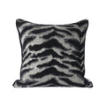Axyaa Farmhouse Sofa Pillowcase: Striped Flannel Modern 3D Jacquard Decorative.