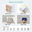 Axyaa 3D Tile Sticker Bathroom Wall Backsplash, Self-adhesive Water/Mold Resistant 30x30cm