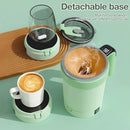 Axyaa Self-Stirring Coffee Cup: Rechargeable Electric Mixer with Magnetic Stainless Steel Base