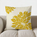 Axyaa Blue Floral Geometric Pillow Cover for Sofa, Bedroom, Car - 18 Word Limit