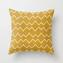 Axyaa Minimal Line Abstract Sun Pattern Plush Pillow Case