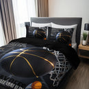 Axyaa Sports Basketball 3pcs Duvet Cover Set - Soft Breathable HD Printing