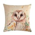 Animal Print Linen Pillowcase by Axyaa - Home Decor Cushion Cover