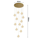 Axyaa Nordic Stair Chandelier Pendant Lights for Living, Bedroom, and Dining Room