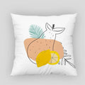 Nordic Fruit Leaf Pillowcase by Axyaa: Modern Abstract Art for Home Living