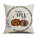 Axyaa Thanksgiving Pumpkin Pillow Cover 45*45cm Home Decor Cotton Linen