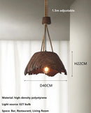 Axyaa Nordic Hemp Rope Chandelier Pendant Lights for Restaurant Bar Study Bedroom
