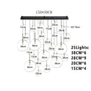 Axyaa Nordic Lava LED Pendant Lights Indoor Lighting Chandelier Kitchen Loft Decor