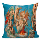 Michelangelo Genesis Mural Sofa Pillow Case by Axyaa - Renaissance Art Decoration