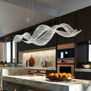 Axyaa Crystal Pendant Lamp: Elegant Luxury Dining Chandelier
