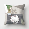 Cat Pattern Cushion Cover for Axyaa Brand Decorative Throw Pillow.