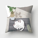 Cat Pattern Cushion Cover for Axyaa Brand Decorative Throw Pillow.