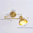 Axyaa Swing Arm LED Wall Light - Iron Art Nordic Minimalism Bedside Lamp