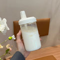 Axyaa 500/800ML Straw Cup, Transparent PP, Portable Ins Style Juice Milk Tea Cup