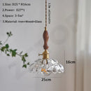 Axyaa Glass LED Pendant Light: Modern Hanging Lamp for Dining Room, Bedroom, Kitchen