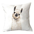 Axyaa Alpaca and Cactus Pattern Pillowcase for Home Sofa Decoration
